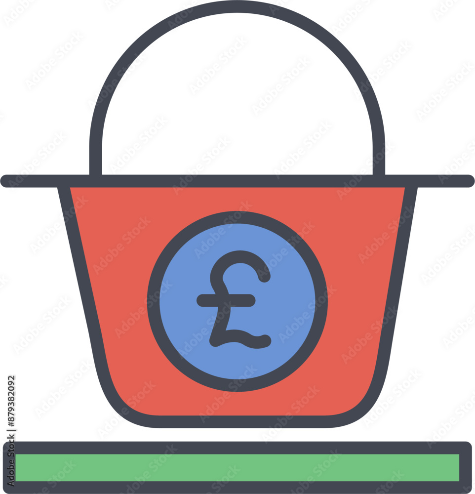 Pound Basket Vector Icon Pound Basket Vector Icon