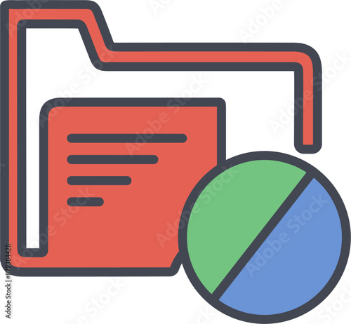 Block Folder Vector Icon