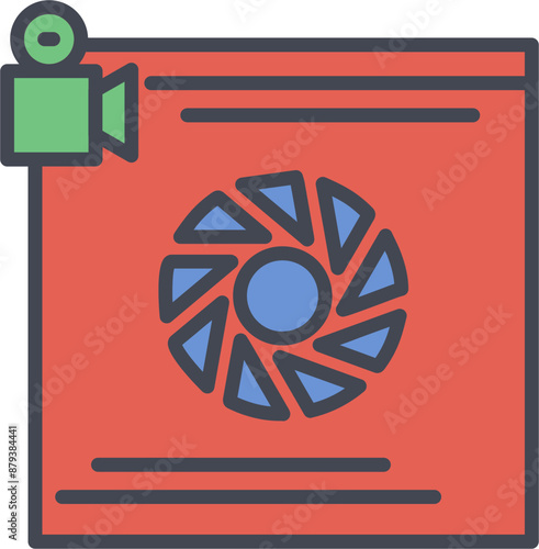 Camera Lens Vector Icon