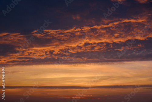 Obraz na płótnie Sunset sky on twilight in the evening w salonie