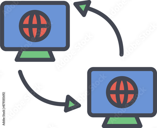 Synchronization Vector Icon