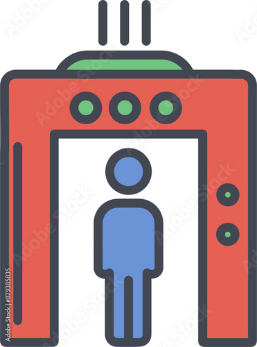 Airport Security Vector Icon