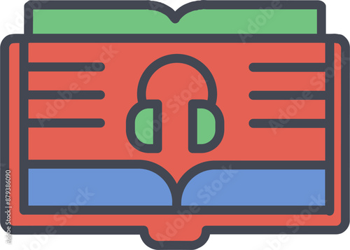 Audio Book Vector Icon