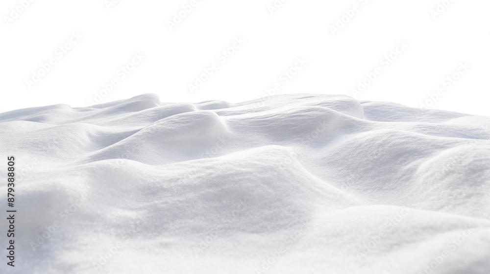 A white snow covered hill with a few small snow patches