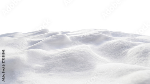 Obraz na płótnie A white snow covered hill with a few small snow patches w salonie