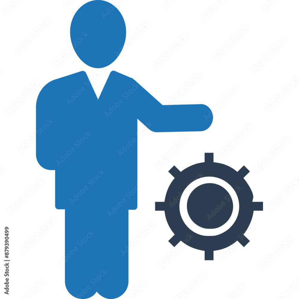 Business Solution vector Icon in Dual Tone style Business Solution vector Icon in Dual Tone style