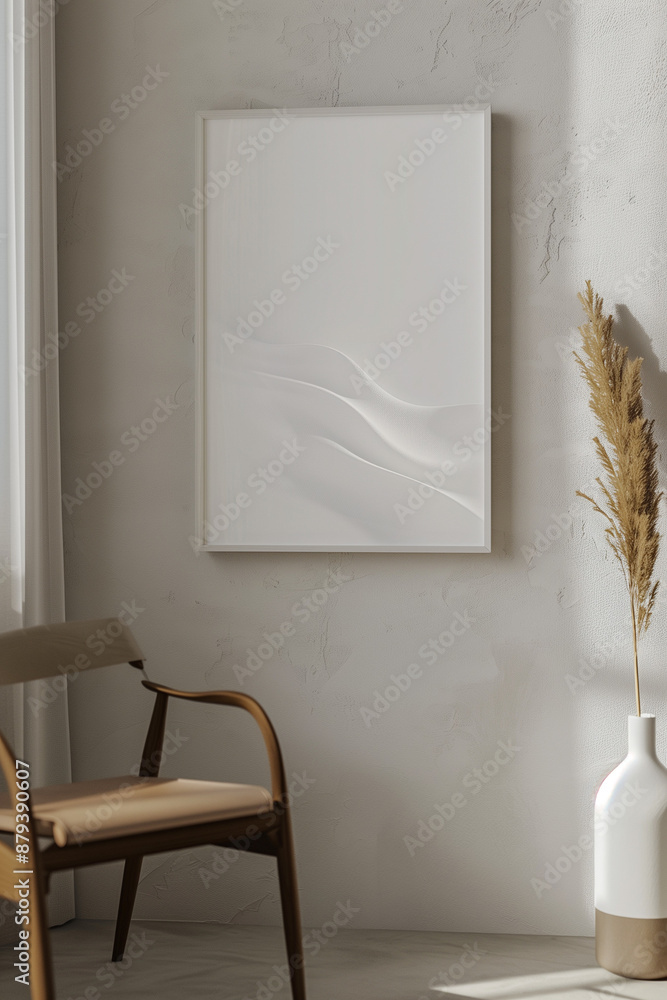 modern thin frame 12x18 mockup minimalist frame on wall, japanese style, modern thin frame 12x18 mockup minimalist frame on wall, japanese style,