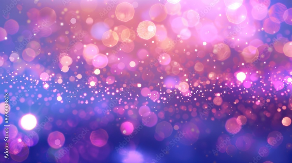 Light Purple Background. Bokeh Lights on Defocused Abstract Background. Overlay Effect for Decoration Light Purple Background. Bokeh Lights on Defocused Abstract Background. Overlay Effect for Decoration