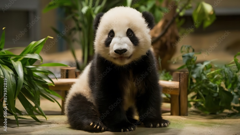 Giant panda cub wallpaper Giant panda cub wallpaper