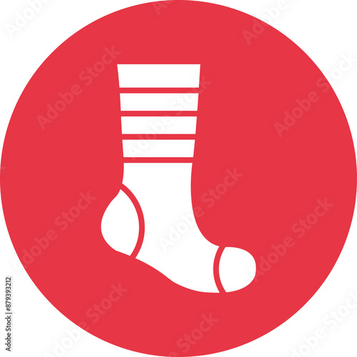 Socks glyph circle icon