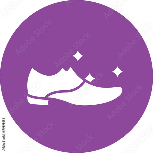 Shoe Shine Cloths glyph circle icon