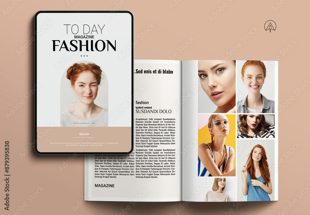Minimal Magazine Template Stock Template | Adobe Stock