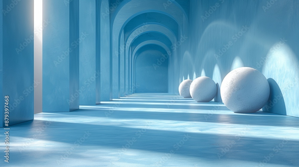 Futuristic Minimalist Business Environment with Surreal Elements in Corporate Setting Futuristic Minimalist Business Environment with Surreal Elements in Corporate Setting