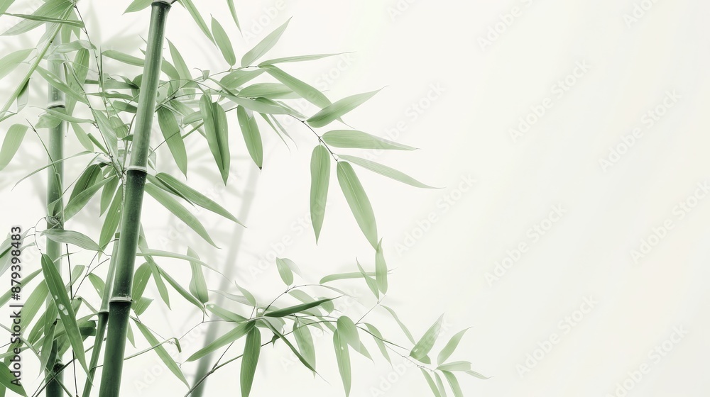 Oriental landscape with green bamboo trees. Oriental landscape with green bamboo trees.