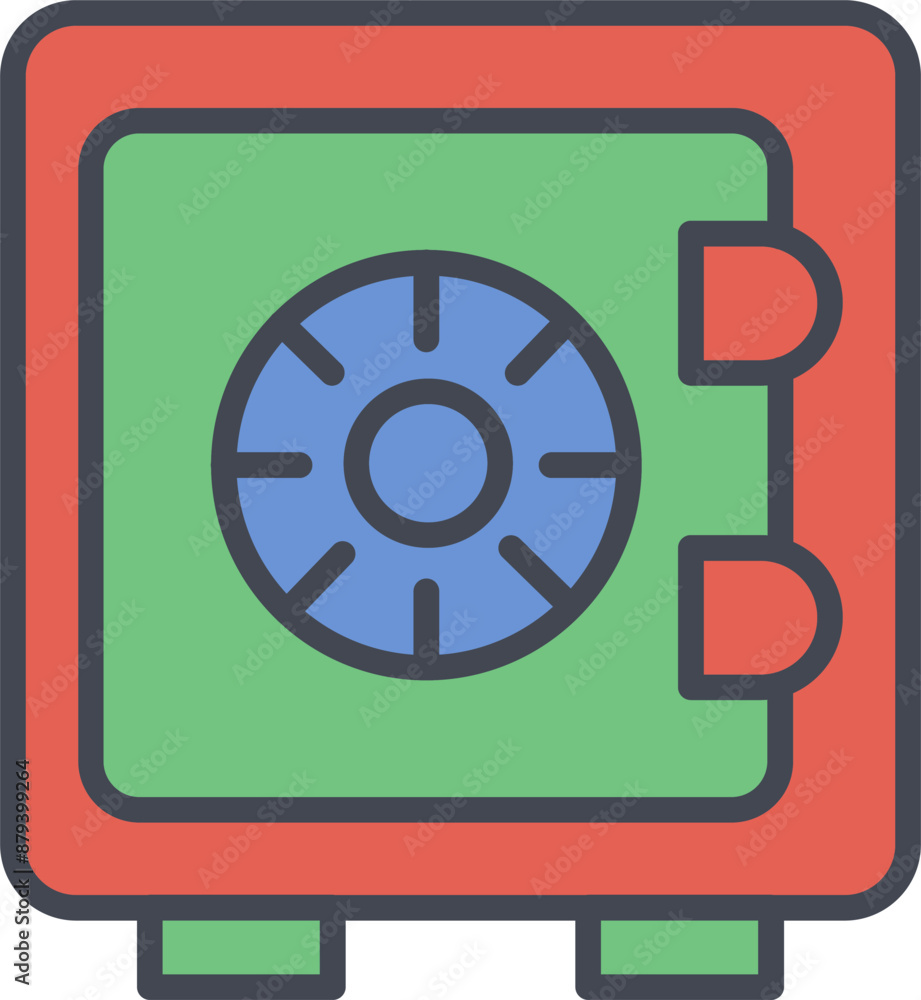 Safe Vector Icon Safe Vector Icon