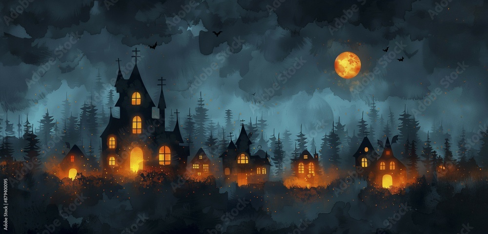 halloween scene
