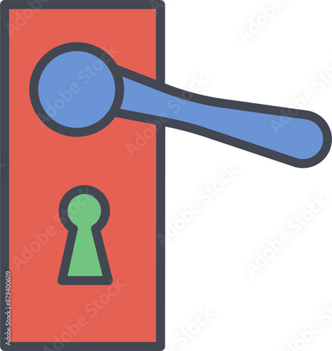 Door Handle Vector Icon
