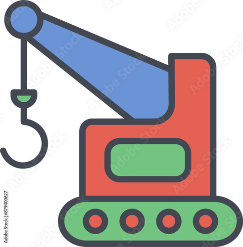 Lifter Crane Vector Icon