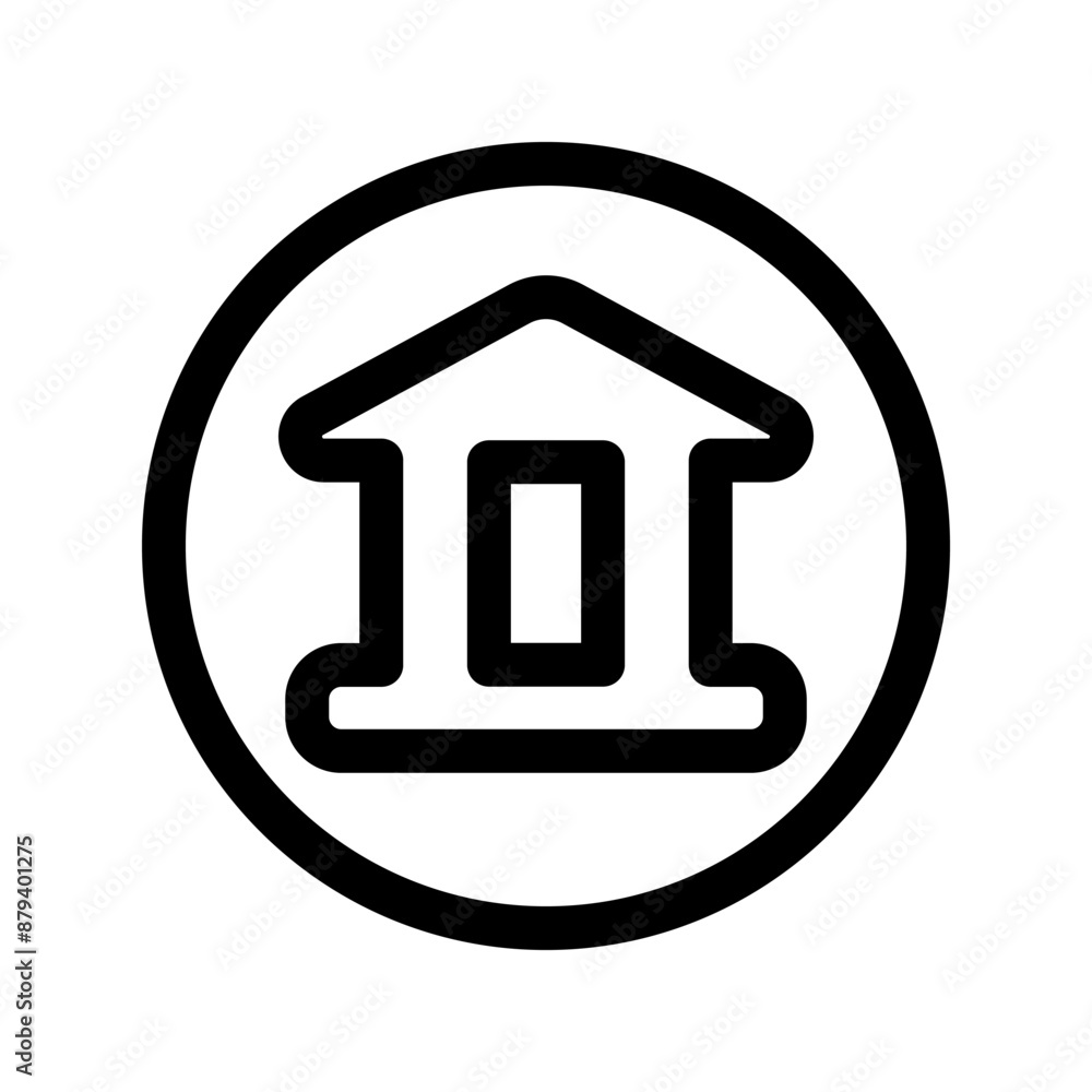 Bank icon template Bank icon template