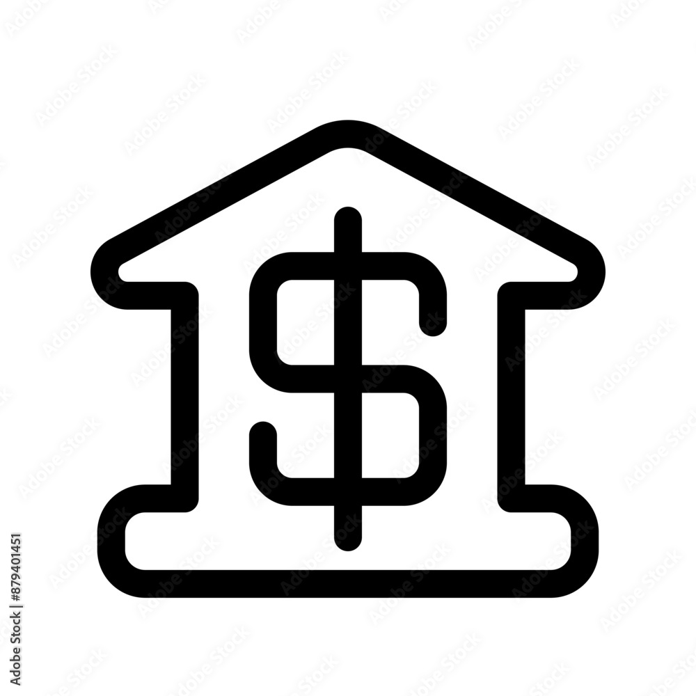 Bank icon template Bank icon template