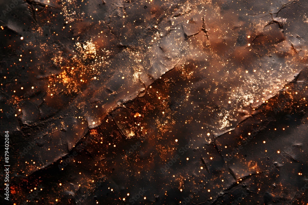 Abstract Cosmic Texture with Golden and Copper Hues Abstract Cosmic Texture with Golden and Copper Hues