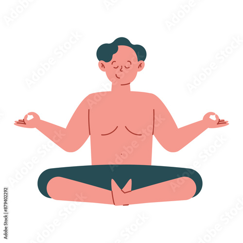 man doing asana for tantra sapta chakra