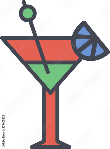 Martini Vector Icon