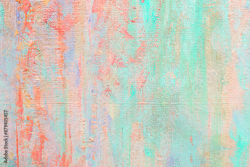 Colorful abstract oil painting art background. Texture of canvas and oil. Abstract background for design.
