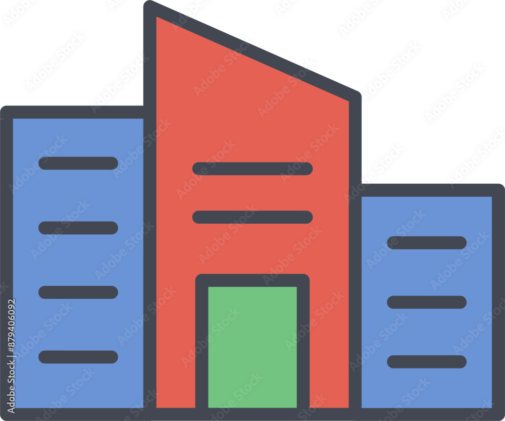 Office Building Vector Icon