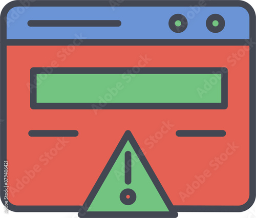 Web Error Vector Icon