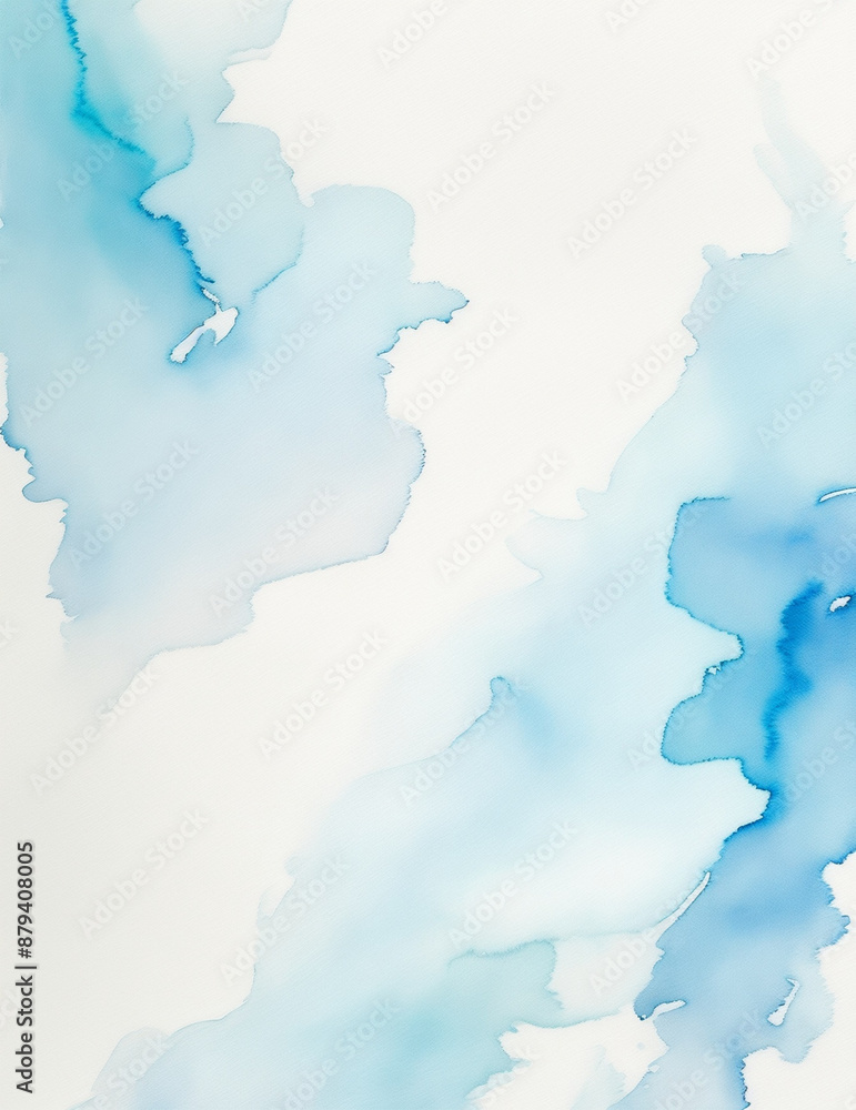 Obraz premium abstract light blue ink splashes background - Generative AI