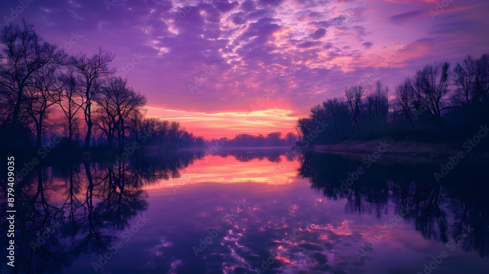 The purple and orange hues of the sunset img The purple and orange hues of the sunset img