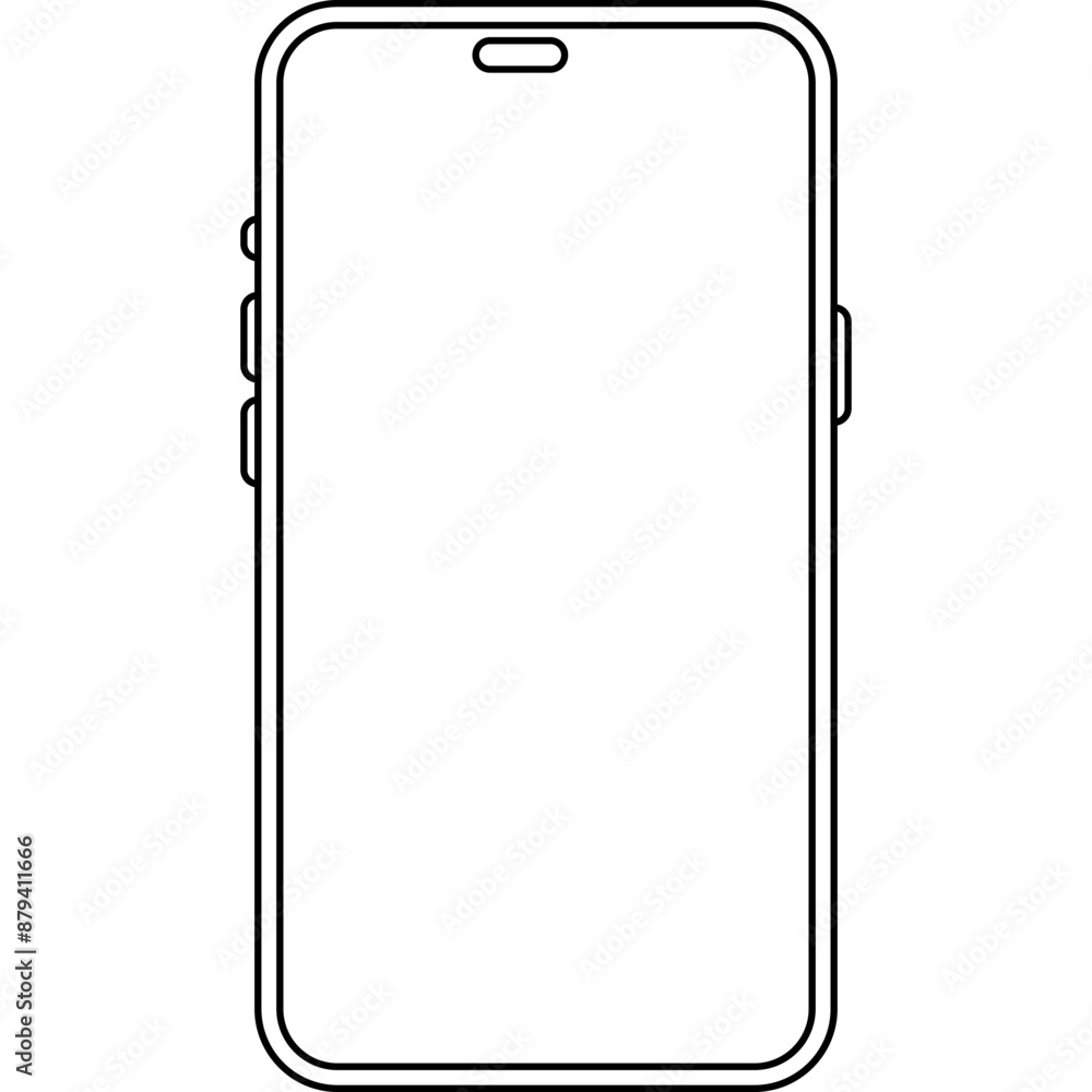 Smartphone in Line Style Icon Smartphone in Line Style Icon