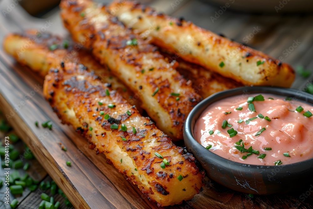 Crispy Cheese Sticks with Creamy Dipping Sauce Crispy Cheese Sticks with Creamy Dipping Sauce