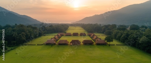 Bird's eye view of Ban Chiang archaeological site photo