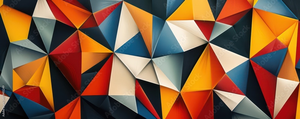 A bold geometric pattern with sharp angles and contrasting colors, evoking a sense of energy and dynamism A bold geometric pattern with sharp angles and contrasting colors, evoking a sense of energy and dynamism