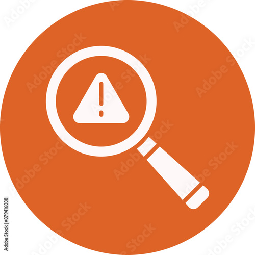 Fraud glyph circle icon