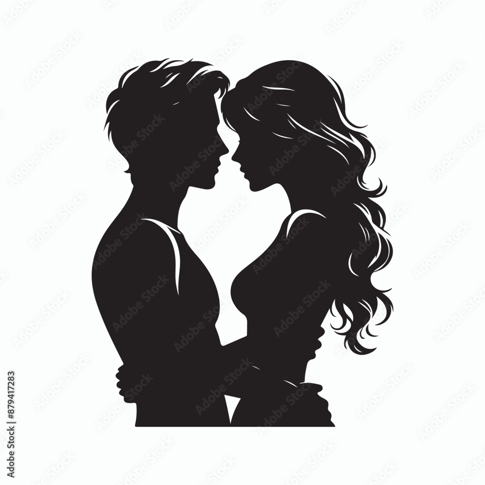 silhouette couple Vector silhouette couple Vector