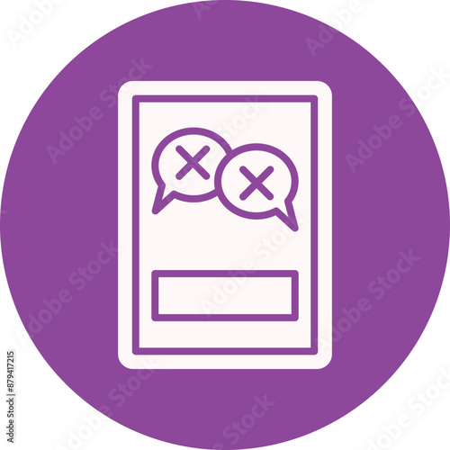 Rumor glyph circle icon
