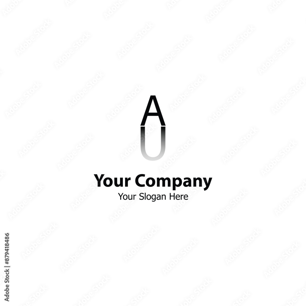 AU Monogram logo design, ideal for your brand identity AU Company. AU Monogram logo design, ideal for your brand identity AU Company.