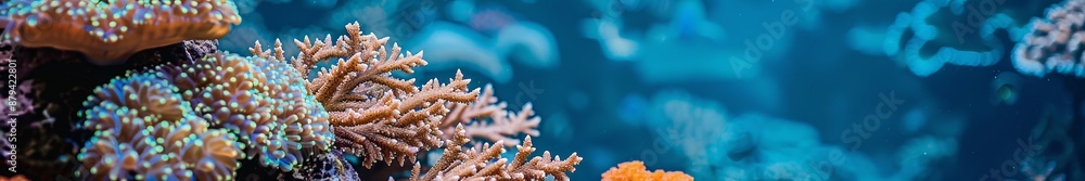 corals on the seabed widescreen background. corals on the seabed widescreen background.