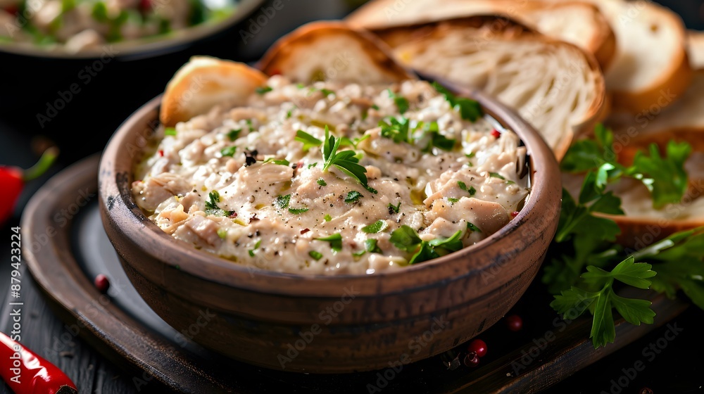The chicken pate is tender and aromatic seasoned image The chicken pate is tender and aromatic seasoned image