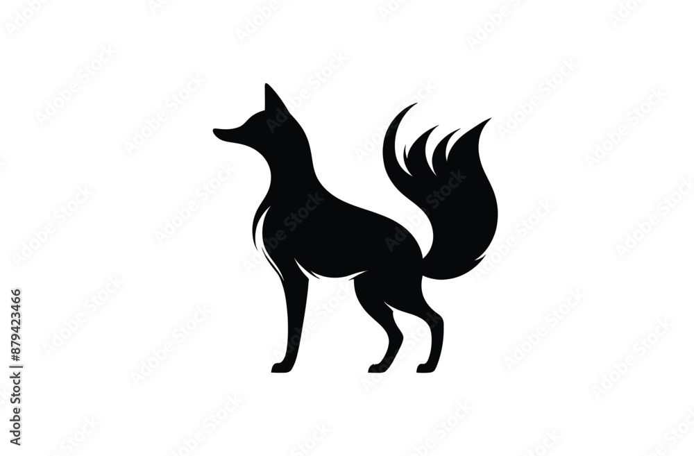 Fototapeta premium Animal silhouette illustration