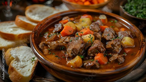 Potaufeux is a french stew of beef stewed picture