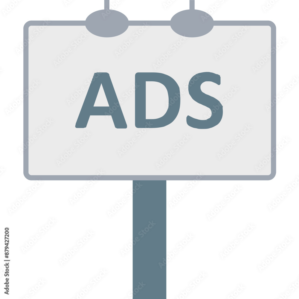Ad Board vector icon in flat style Ad Board vector icon in flat style