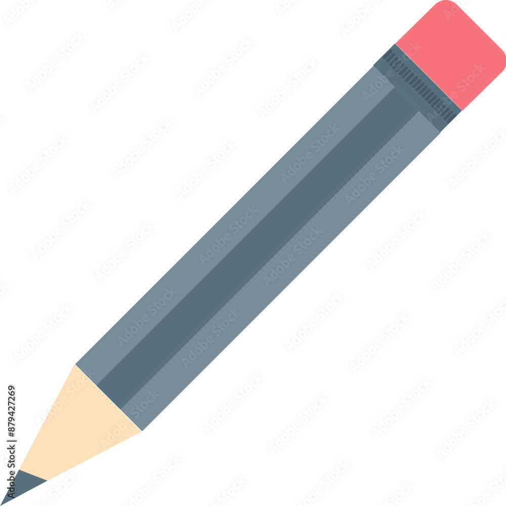 Pencil vector icon in flat style Pencil vector icon in flat style