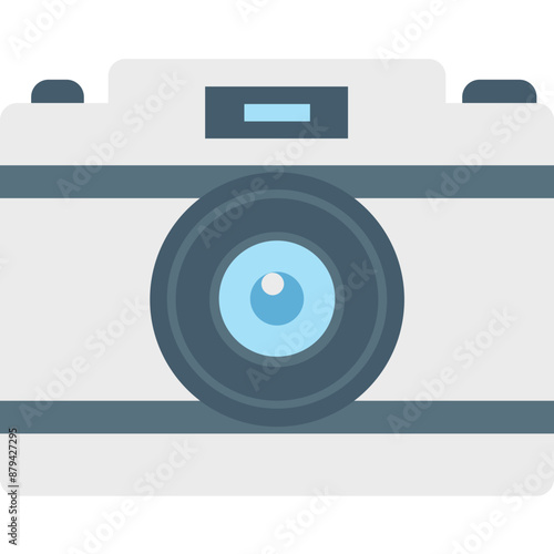 Camera vector icon in flat style 