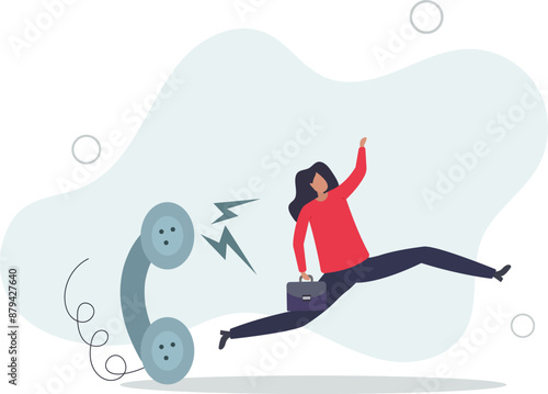 Customer complaint, dissatisfaction from product or service problem, angry feedback from client concept.flat design.illustration with people.