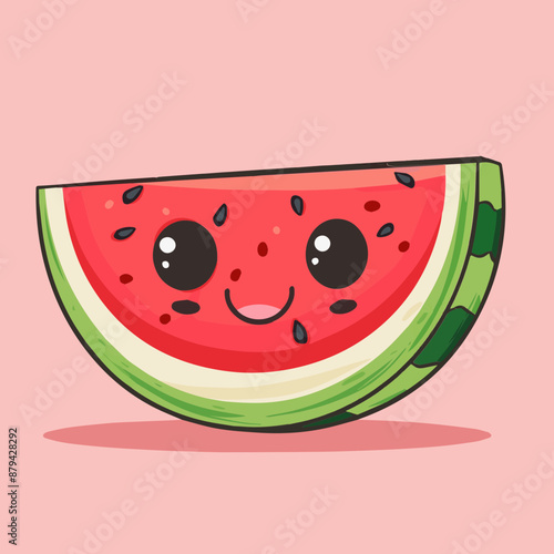 Cute Cartoon Watermelon Foo...