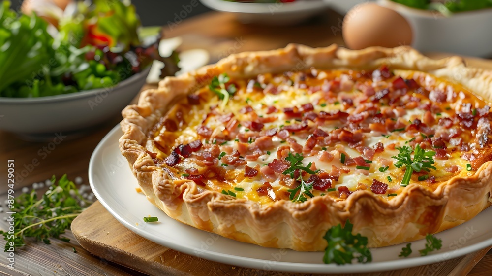 Quiche lauren is a french pie Quiche lauren is a french pie